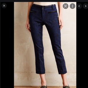 Anthropologie Cartonnier Jacquard Charlie Trousers